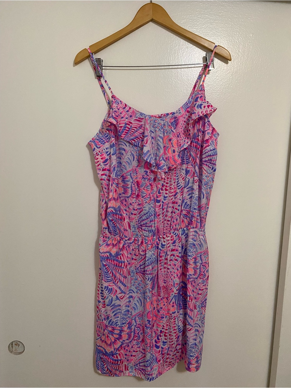 Lilly Pulitzer Zana Skort Romper - Raz Berry Sea You Soon - Picture 6 of 9